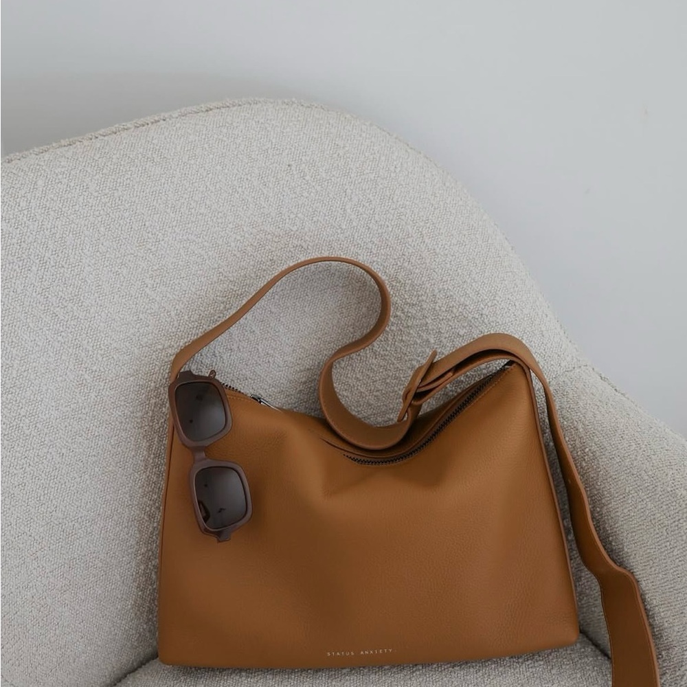 Status Anxiety Losing Touch Bag in Camel